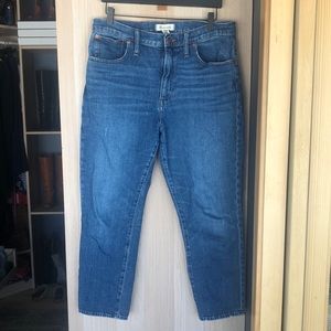 Madewell High-Rise Slim Crop Boyjean - 30.